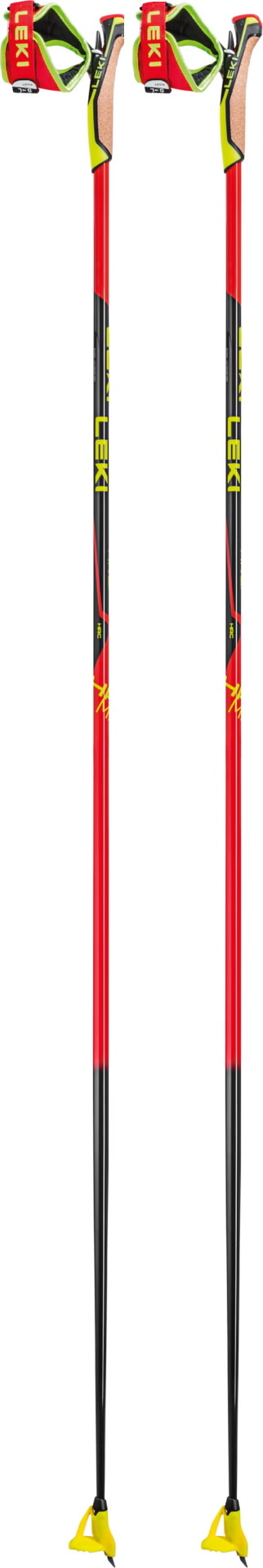 Leki HRC Max Shark Bright Red-Neonyellow-Carbon Structure