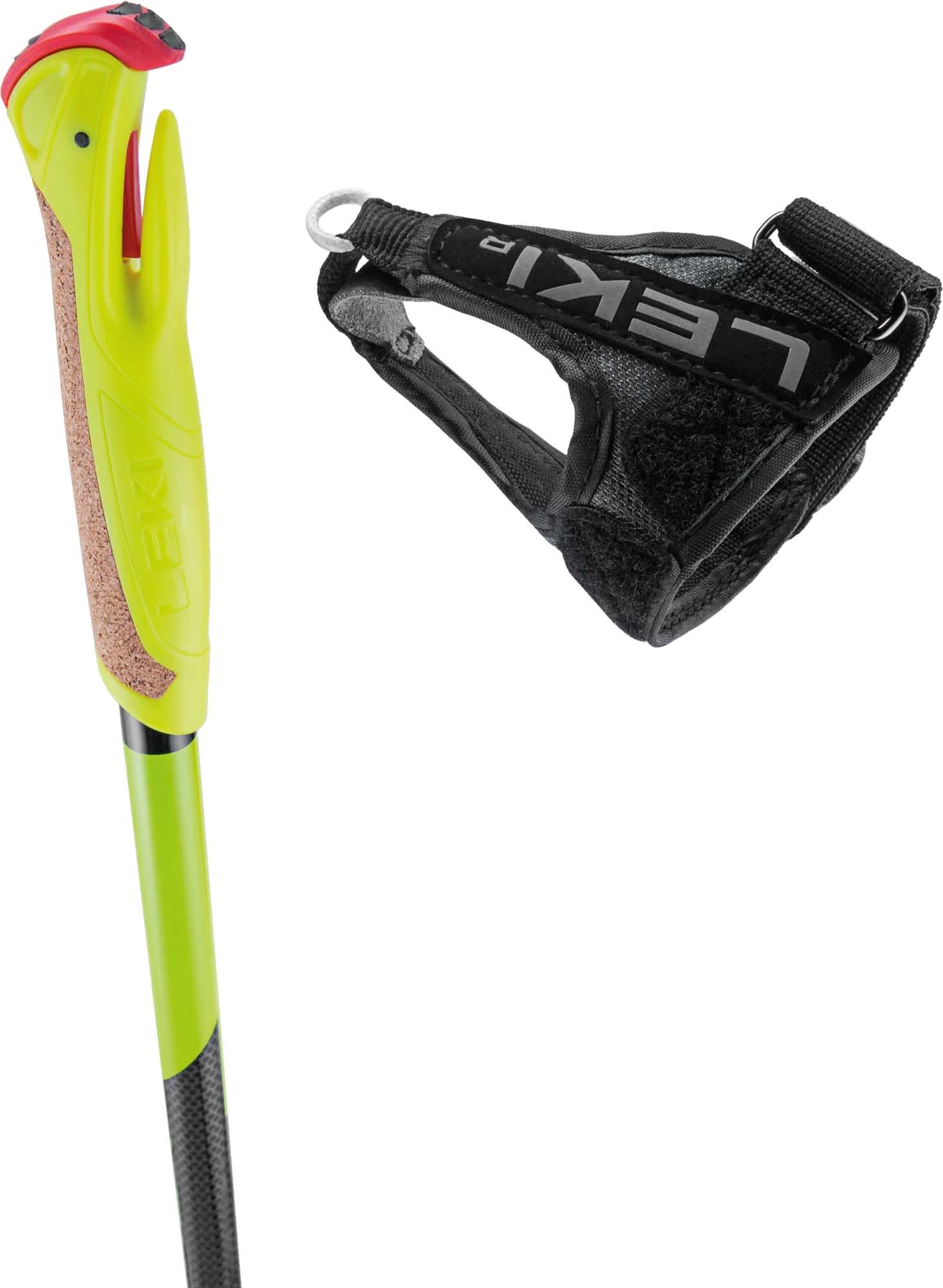 Leki Prc 850 Llight Anthracite-Neonyellow-Black Bastoncini sci di fondo :  Snowleader