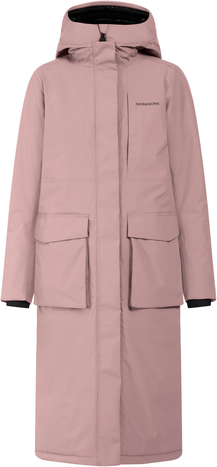 Didriksons Women's Leya Parka Long 3 Faded Wine Didriksons