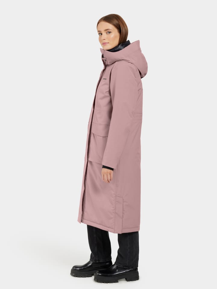 Didriksons Women's Leya Parka Long 3 Faded Wine Didriksons