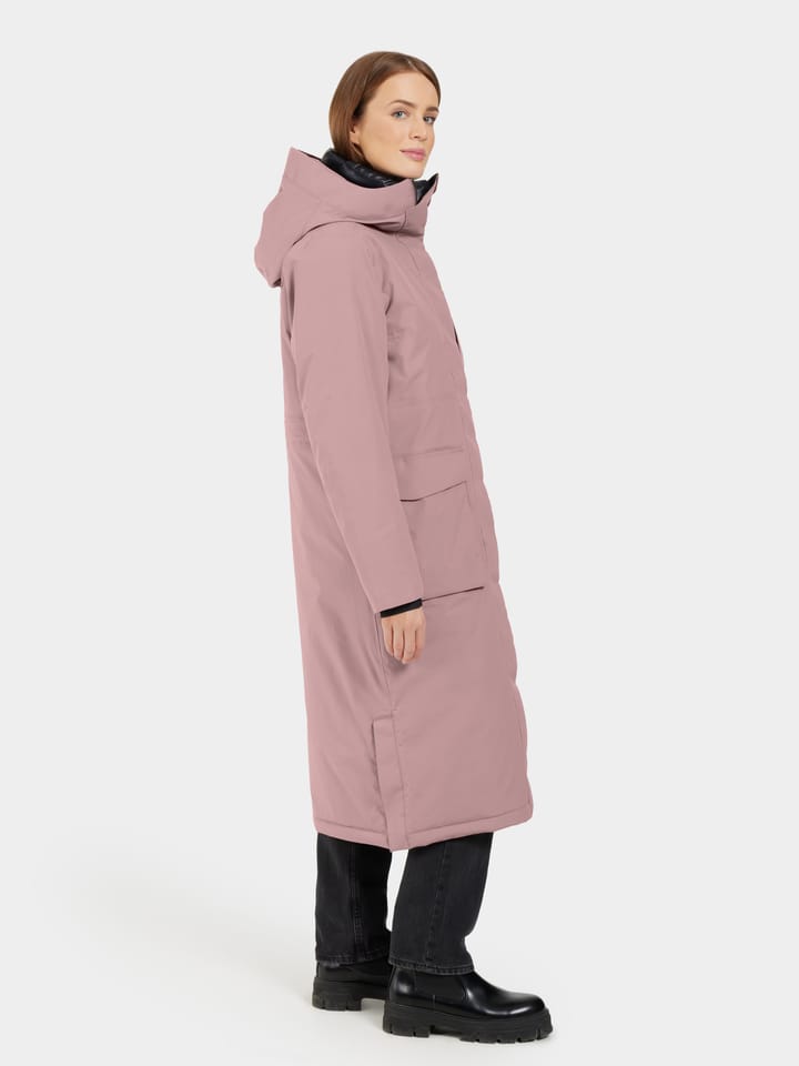 Didriksons Women's Leya Parka Long 3 Faded Wine Didriksons