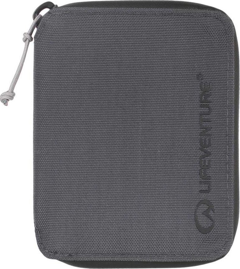 Lifeventure RFiD Bi-Fold Wallet Recycled Grey