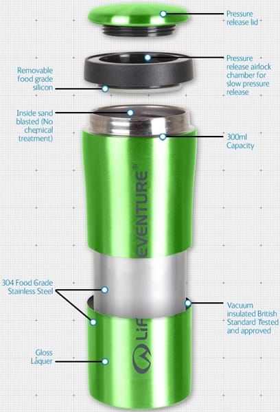 Lifeventure Thermal Mug Tungsten Lifeventure