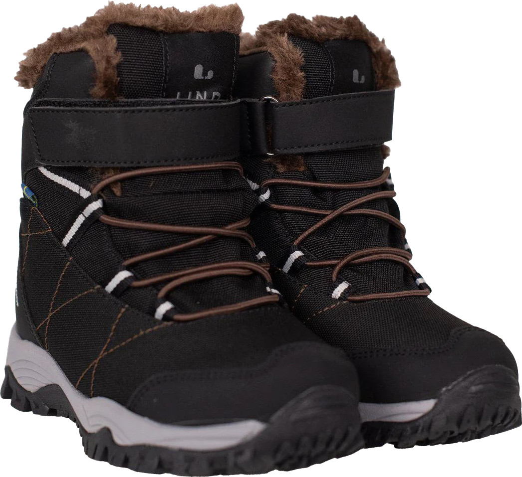 Lindberg Kids’ Arctic Snow Boot Mid Black/brown