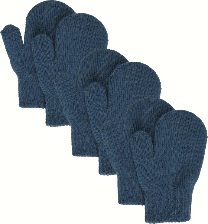 Lindberg Kids’ Åsbro Magic Mitten 3-Pack Dark Blue