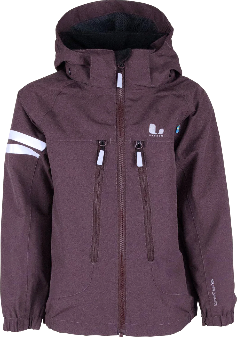 Lindberg Kids’ Lingbo Shell Jacket Dark Plum