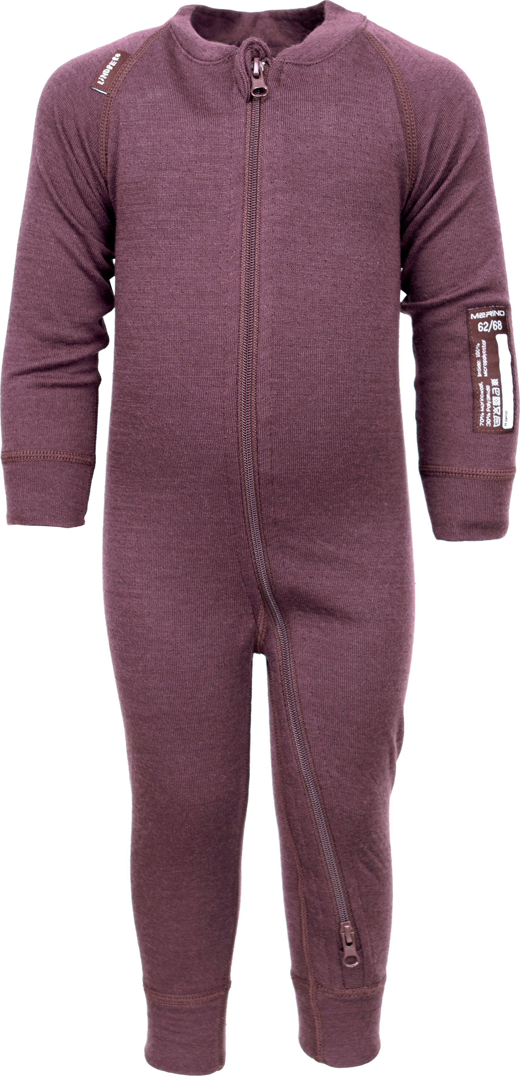 Lindberg Kids’ Merino Overall  Dry Rose