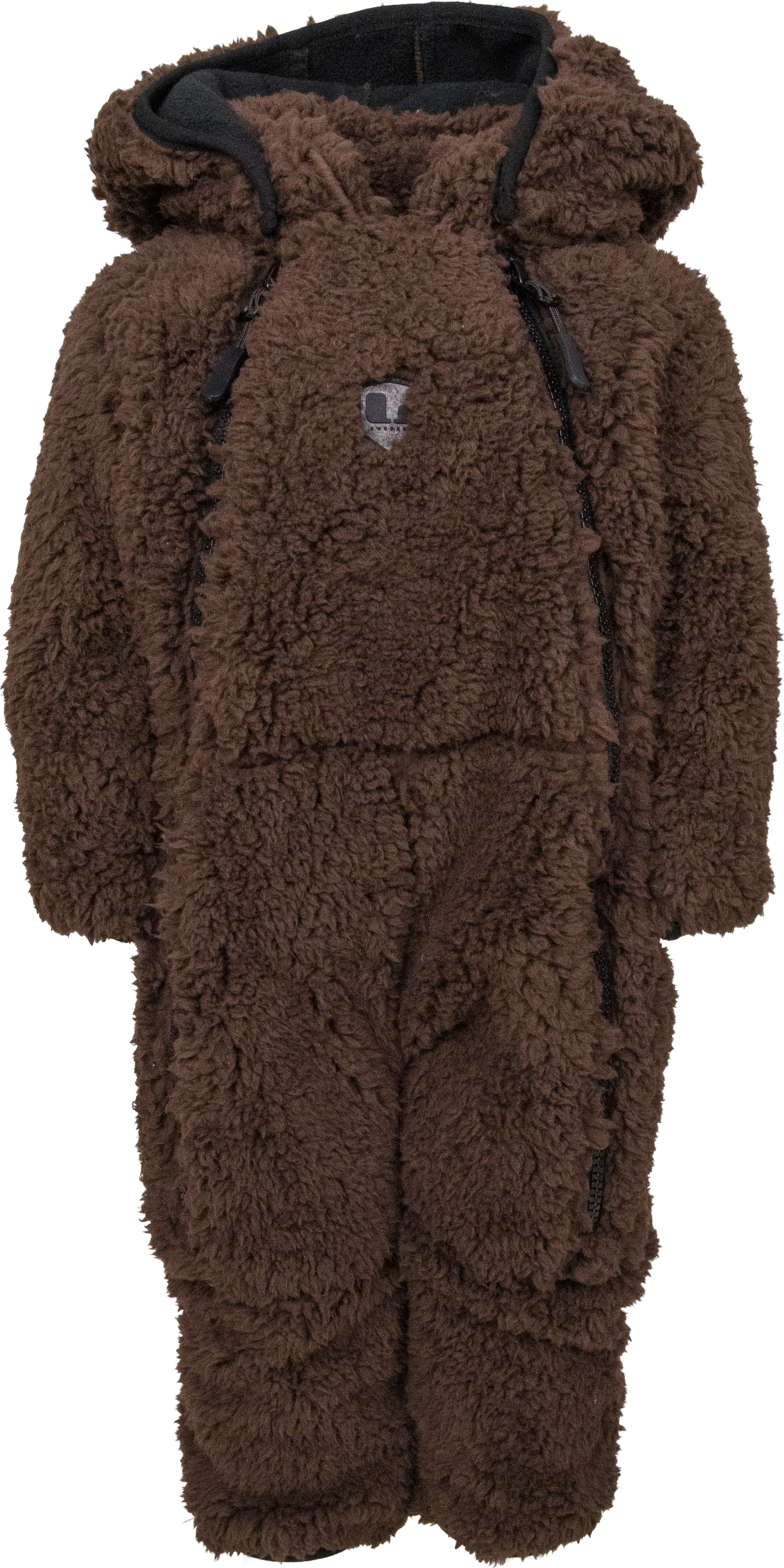 Kids’ Muddus Pile Baby Overall Windfleece Dark Brown