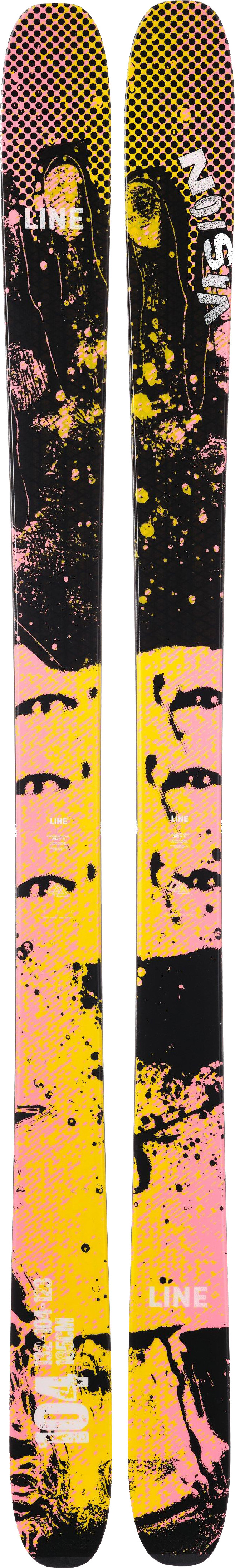 Line Skis Vision 104 Yellow/Pink/Black