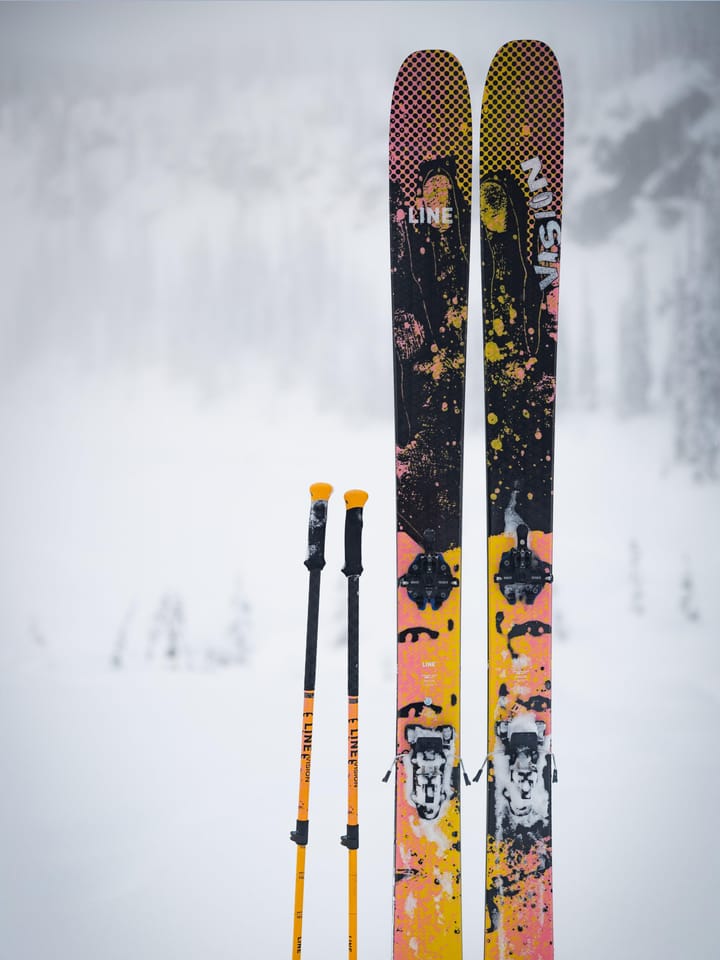 Line Skis Vision 104 Yellow/Pink/Black Line Skis