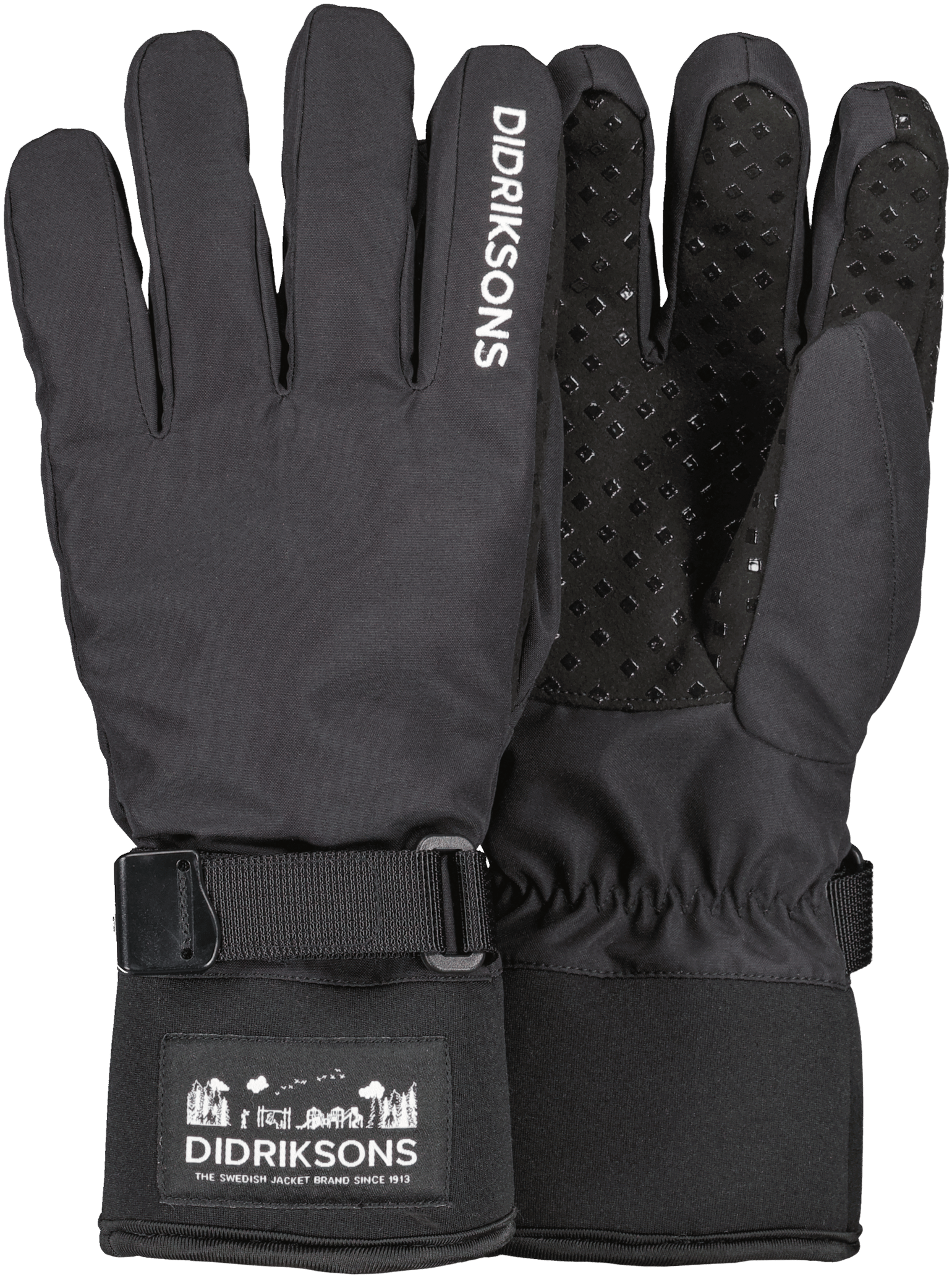 Didriksons Kids' Lovas Five Finger Gloves 2 Black