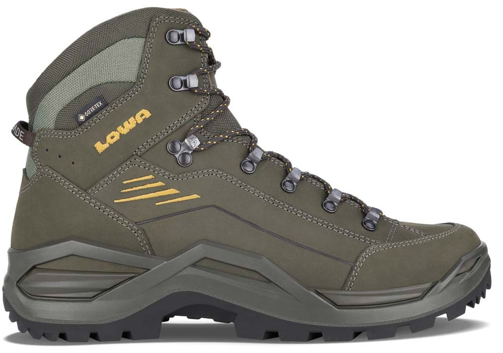 LOWA Men’s Renegade Evo Gore-Tex Mid Olive Green