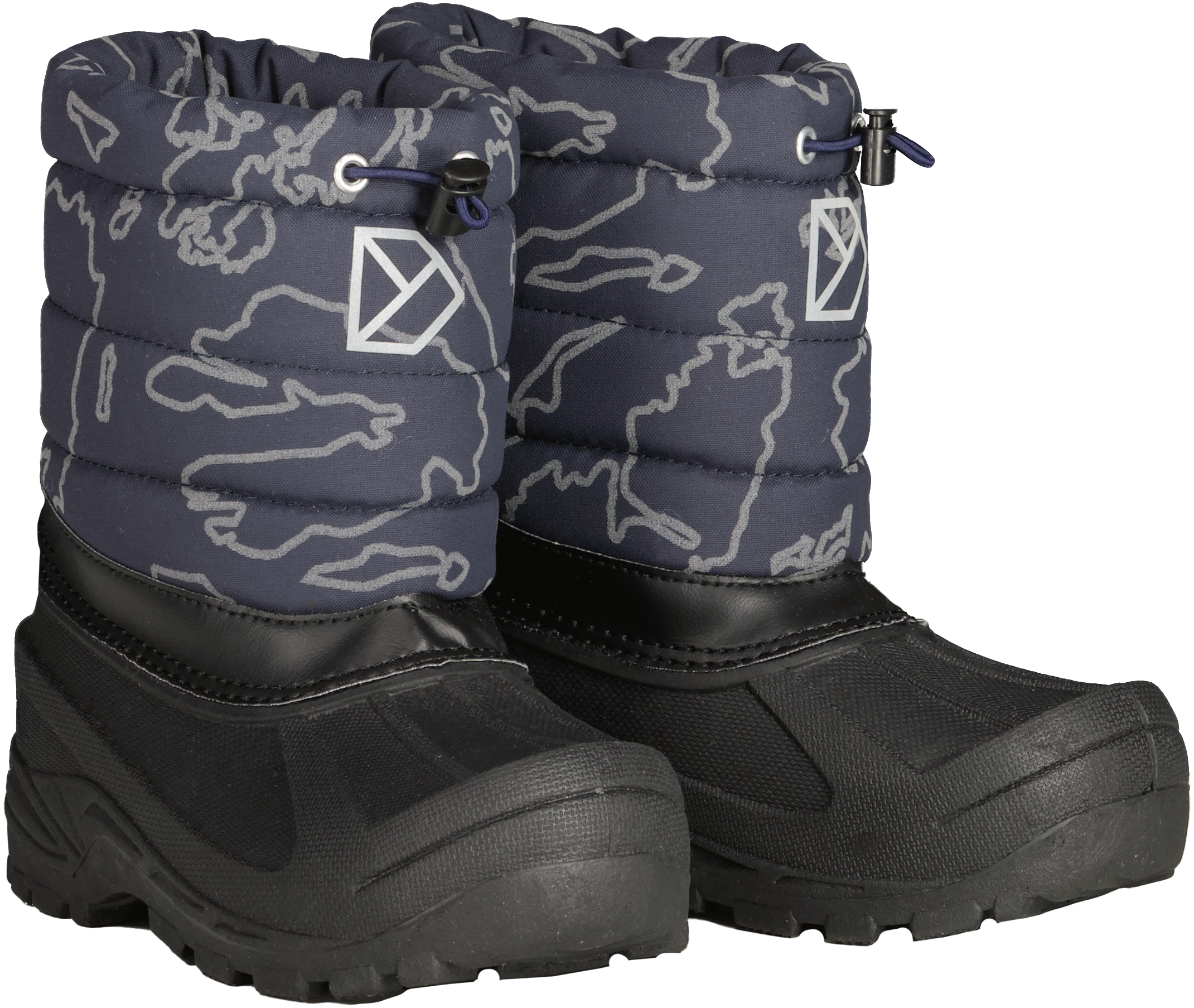 Didriksons Kids’ Lumi Boots Grundsund Reflective Navy