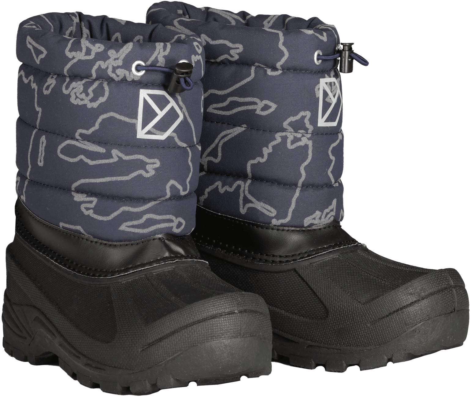 Didriksons Kids' Lumi Boots Grundsund Reflective Navy