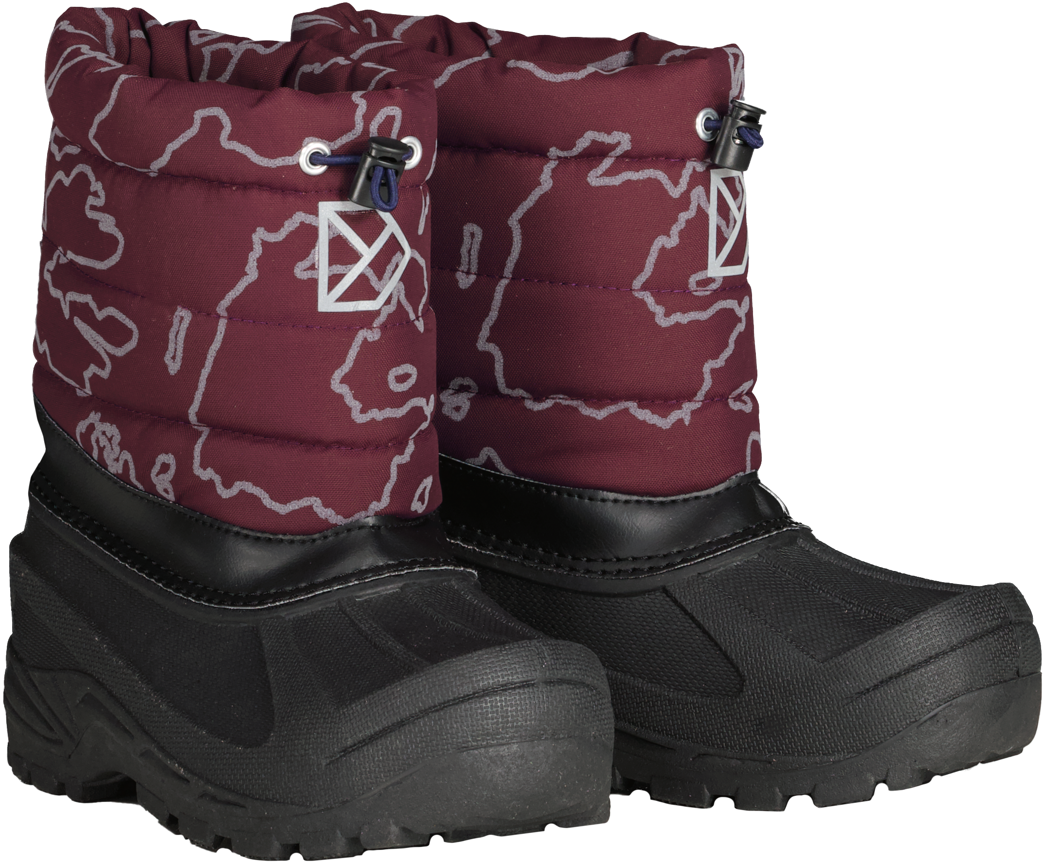 Didriksons Kids’ Lumi Boots Grundsund Reflective Wine