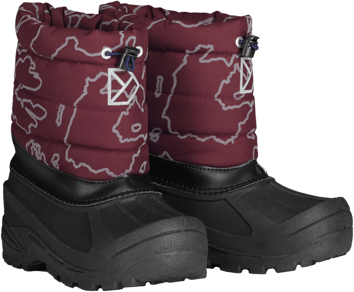 Didriksons Kids' Lumi Boots Grundsund Reflective Wine Didriksons