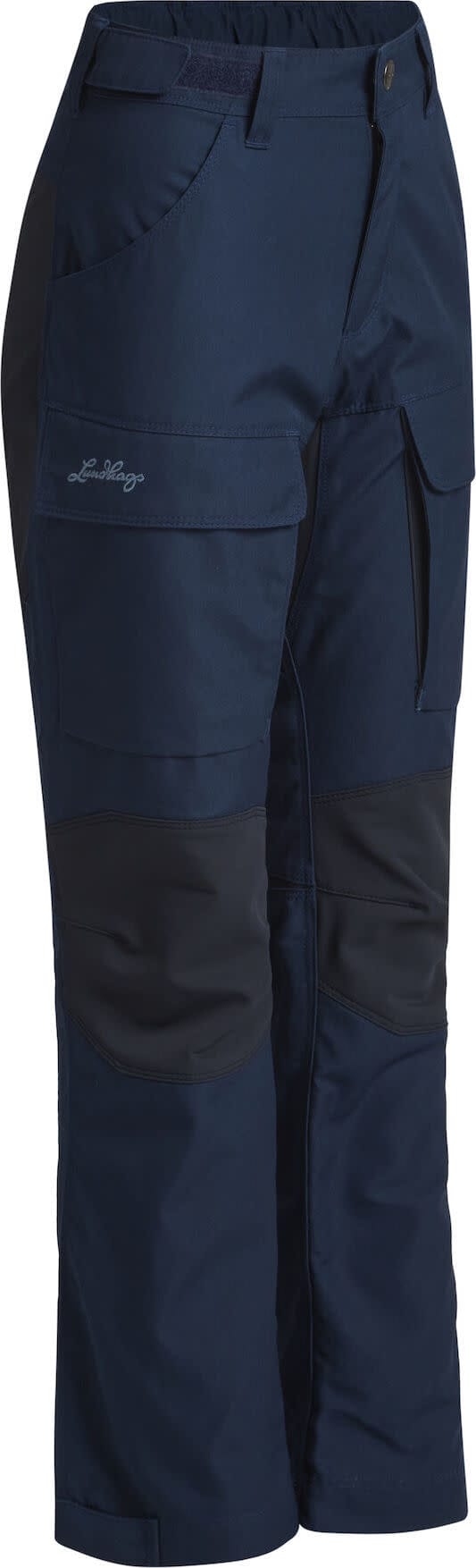 Lundhags Juniors' Fulu Rugged Stretch Hybrid Pant Light Navy/Deep Blue Lundhags