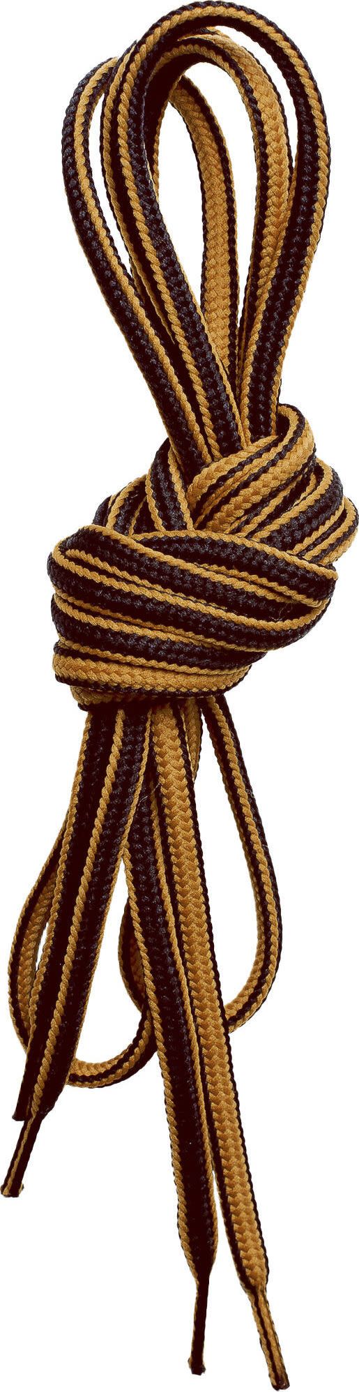 Lundhags Round Shoe Laces 130 cm Yellow/Brown Lundhags