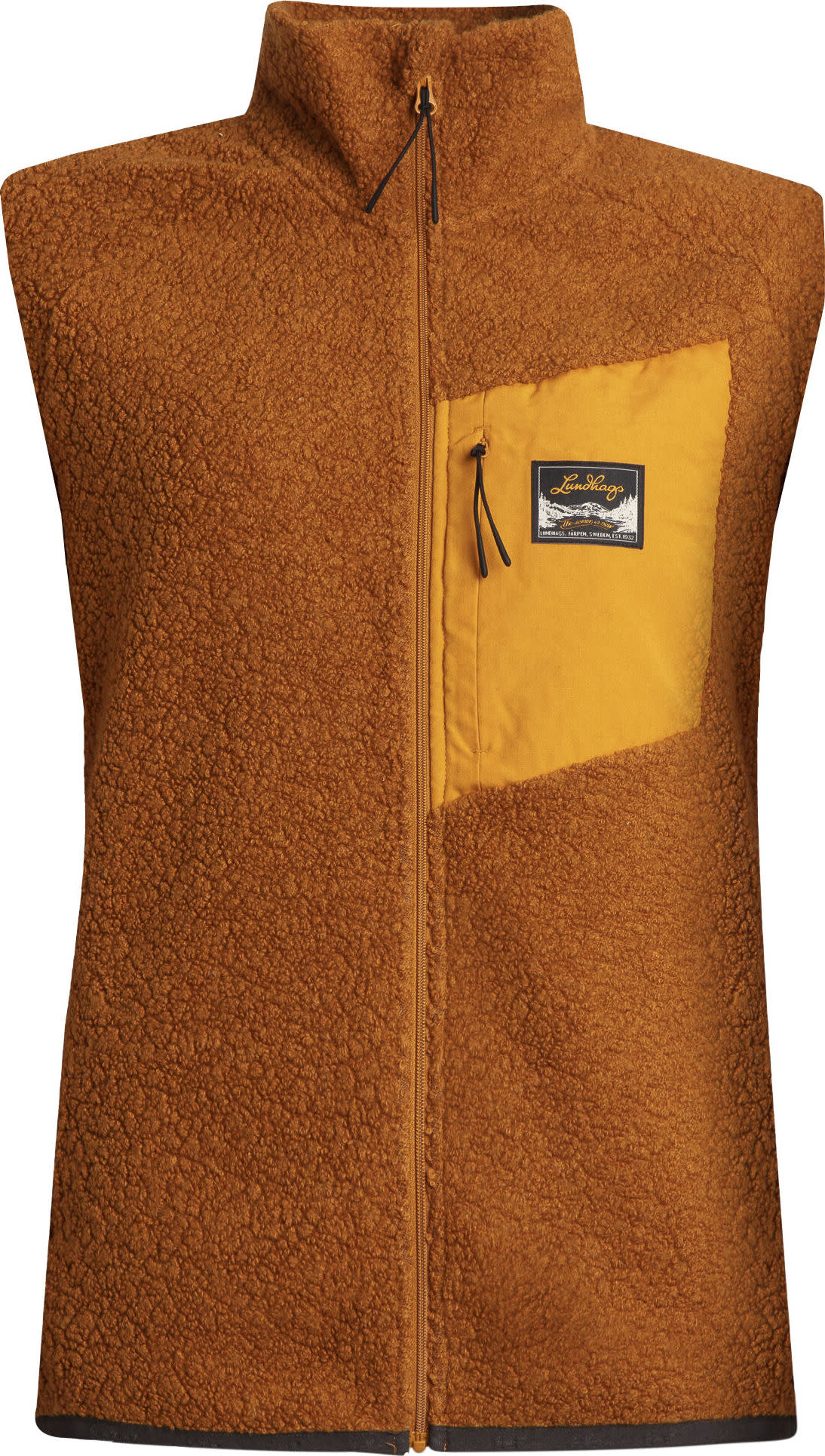 Lundhags Women’s Flok Wool Pile Vest Dark Gold