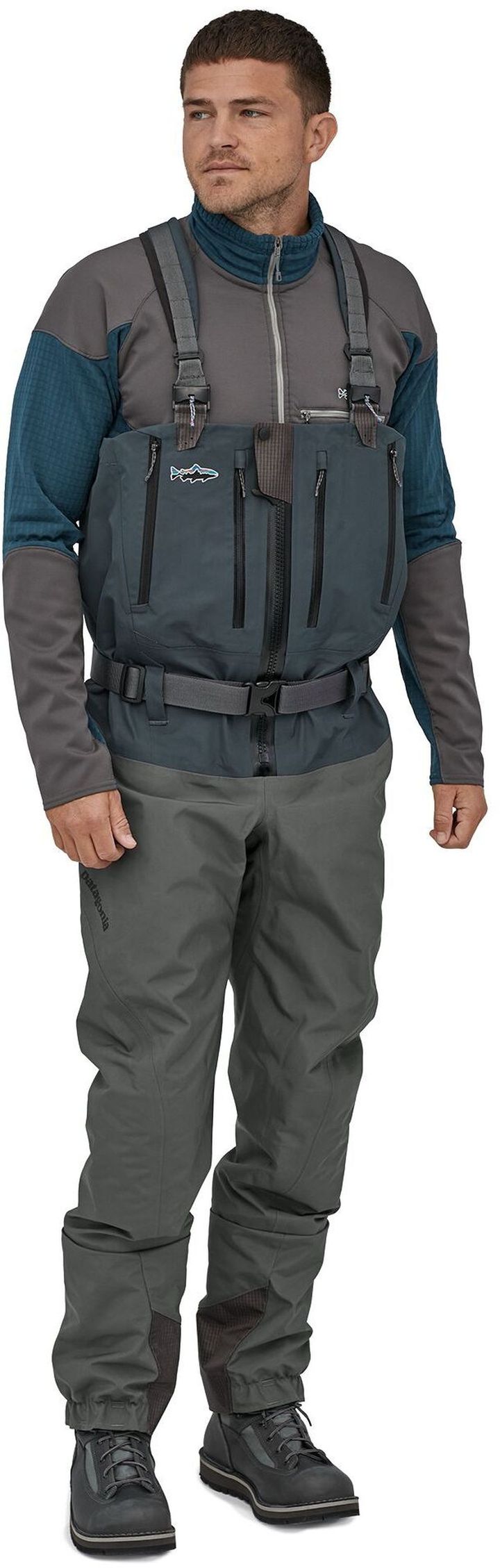 Patagonia M's Swiftcurrent Expedition Zip Front Waders Forge Grey Patagonia