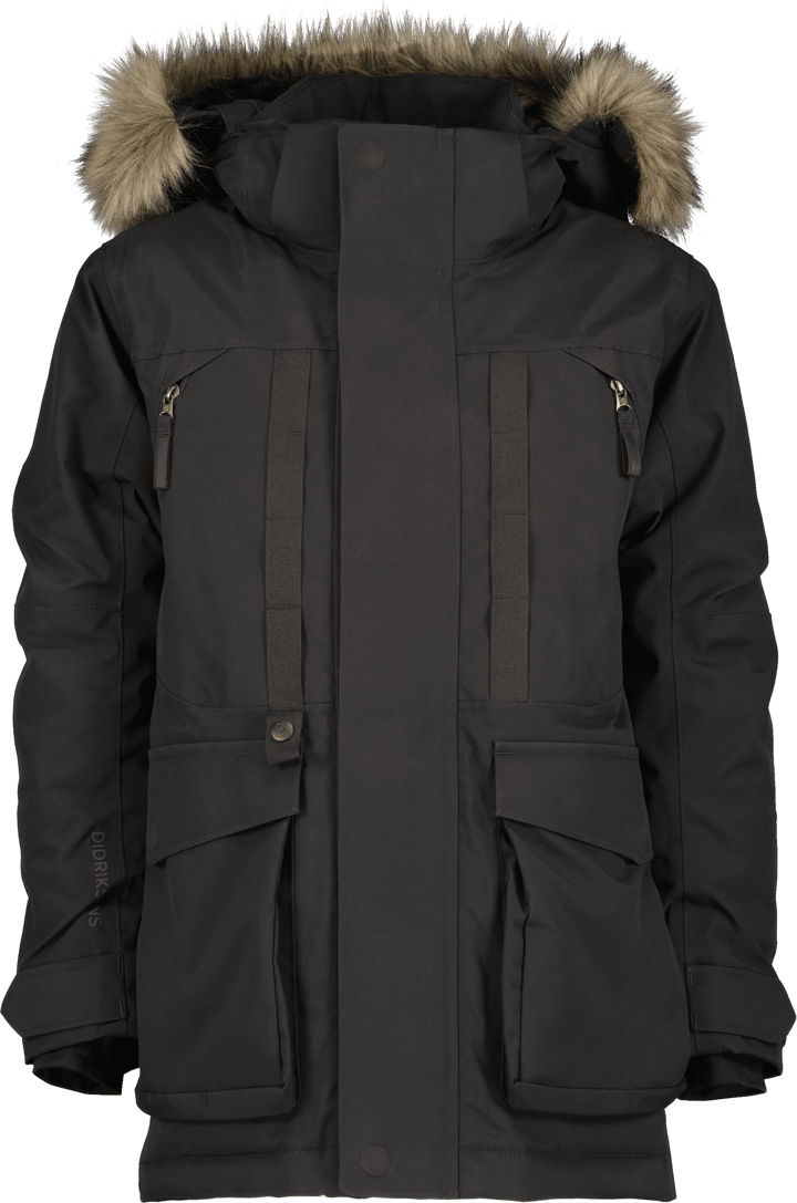 Didriksons Kids' Magnetit Parka 2 Black Didriksons