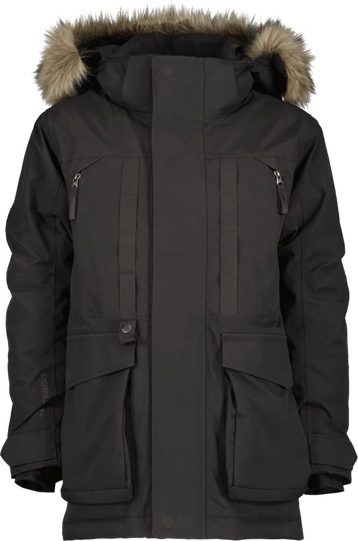 Didriksons Kids' Magnetit Parka 2 Black Didriksons