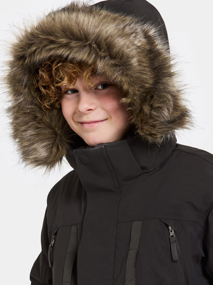 Didriksons Kids' Magnetit Parka 2 Black Didriksons