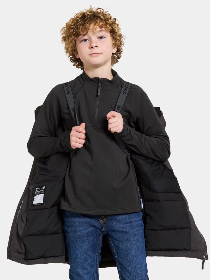 Didriksons Kids' Magnetit Parka 2 Black Didriksons