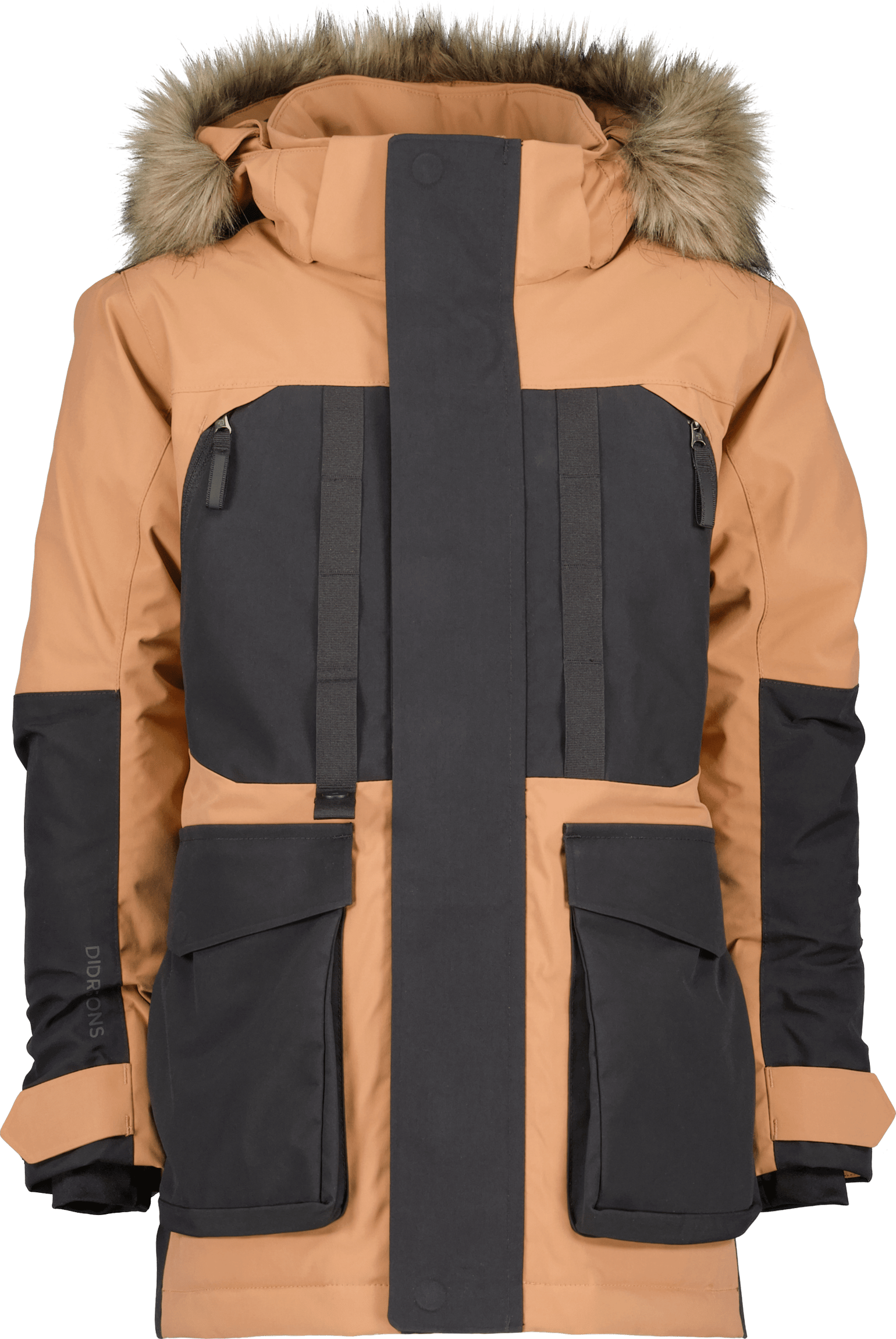 Didriksons Kids' Magnetit Parka 2 Almond Brown