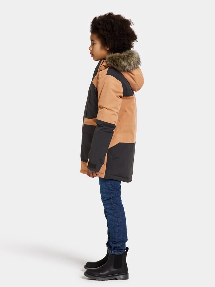 Didriksons Kids' Magnetit Parka 2 Almond Brown Didriksons