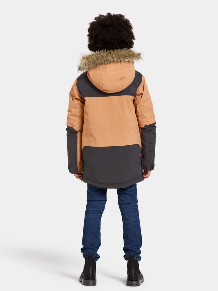 Didriksons Kids' Magnetit Parka 2 Almond Brown Didriksons