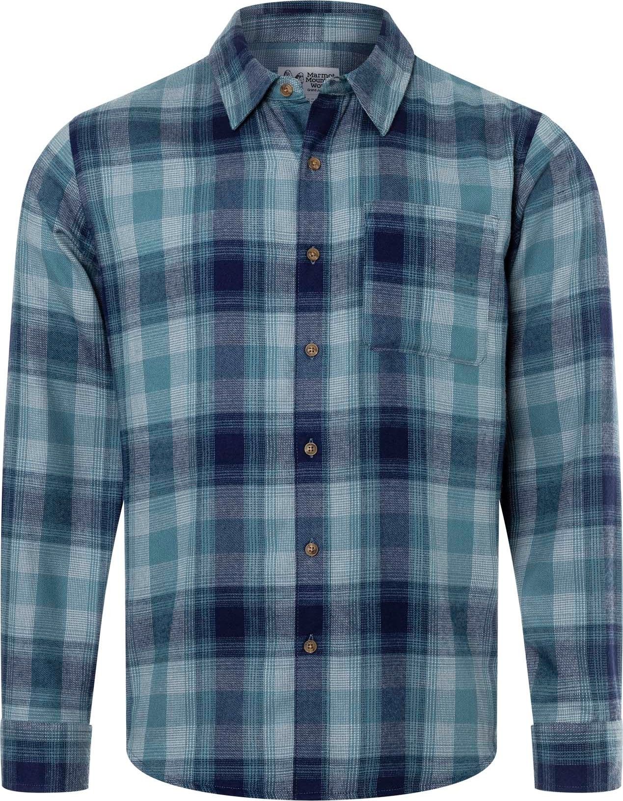 Marmot Men's Fairfax Novelty Light Weight Flannel Arctic Navy