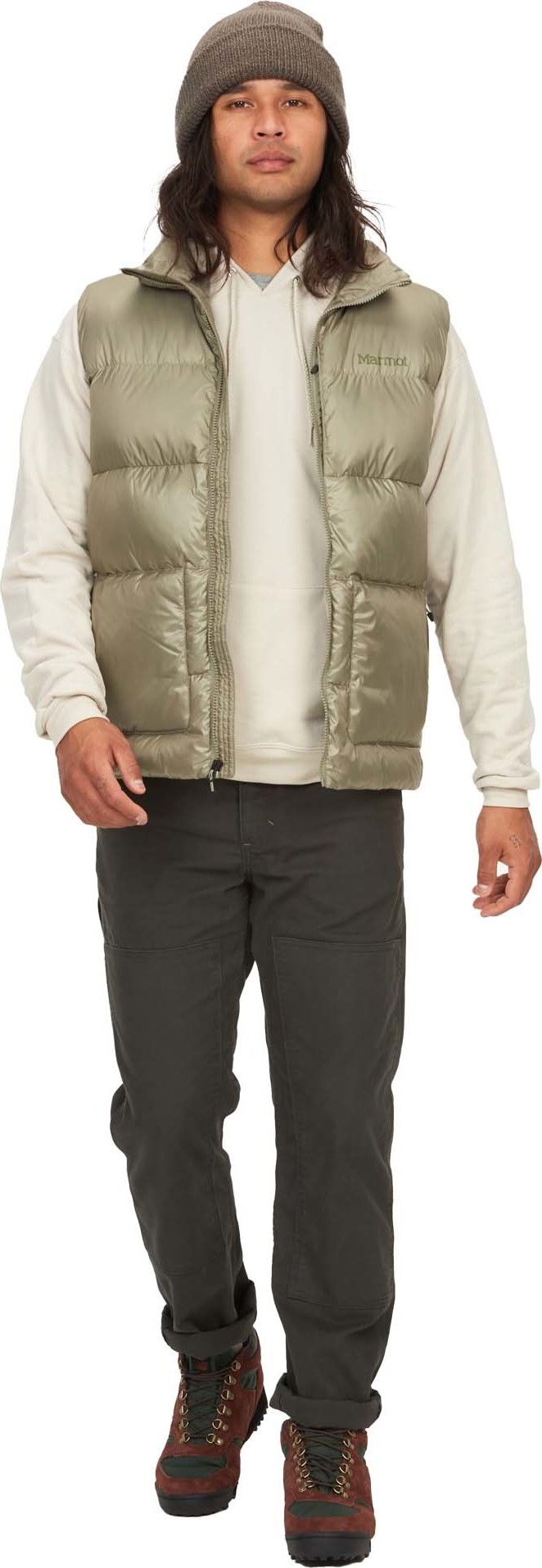 Marmot Men's Guides Down Vest Vetiver Marmot