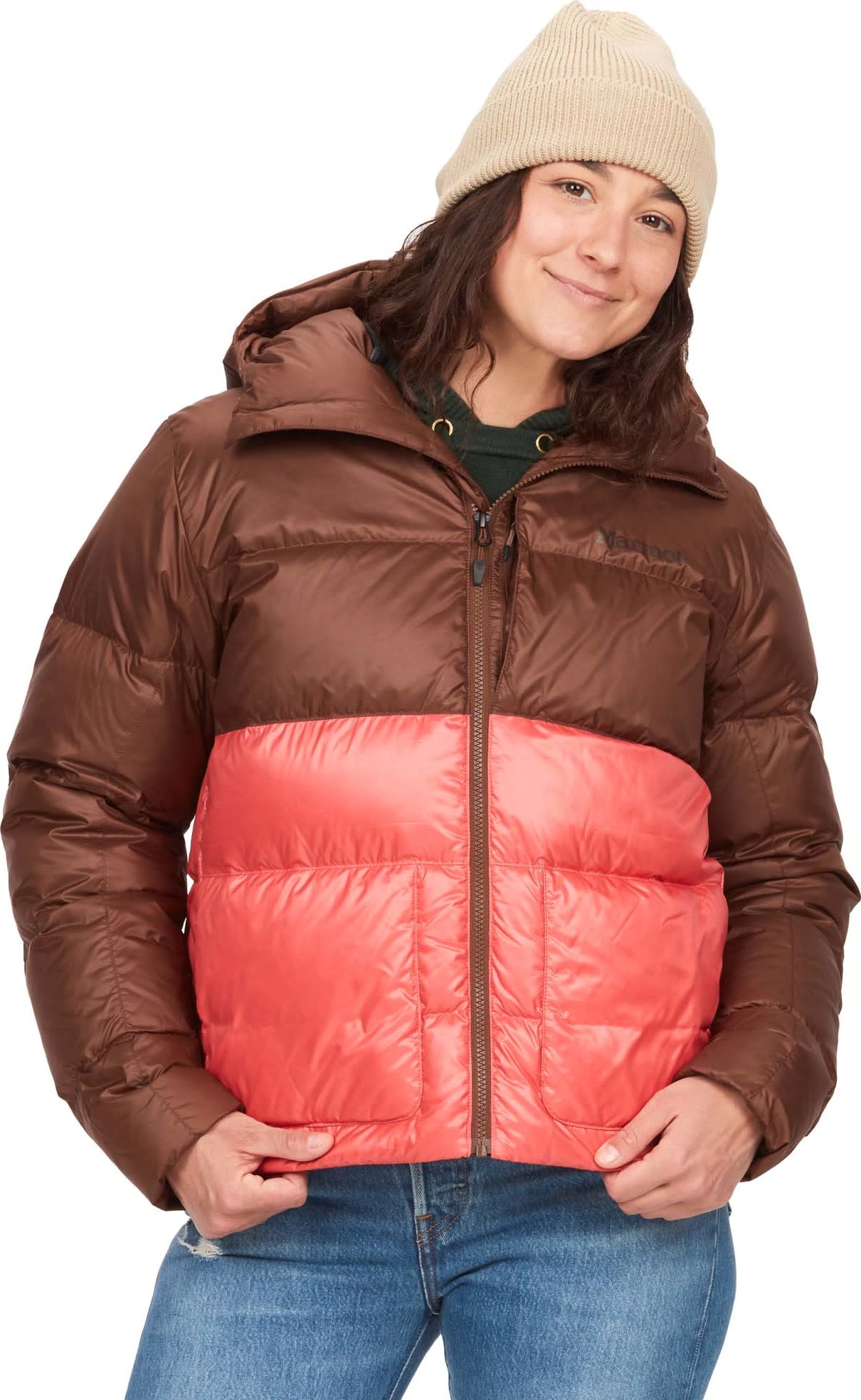 Marmot Women’s Guides Down Hoody Pinecone/Grapefruit