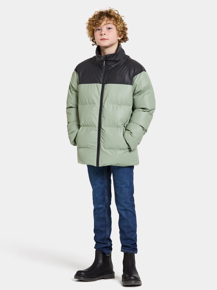 Didriksons Kids' Mega Galon Jacket Light Moss Didriksons