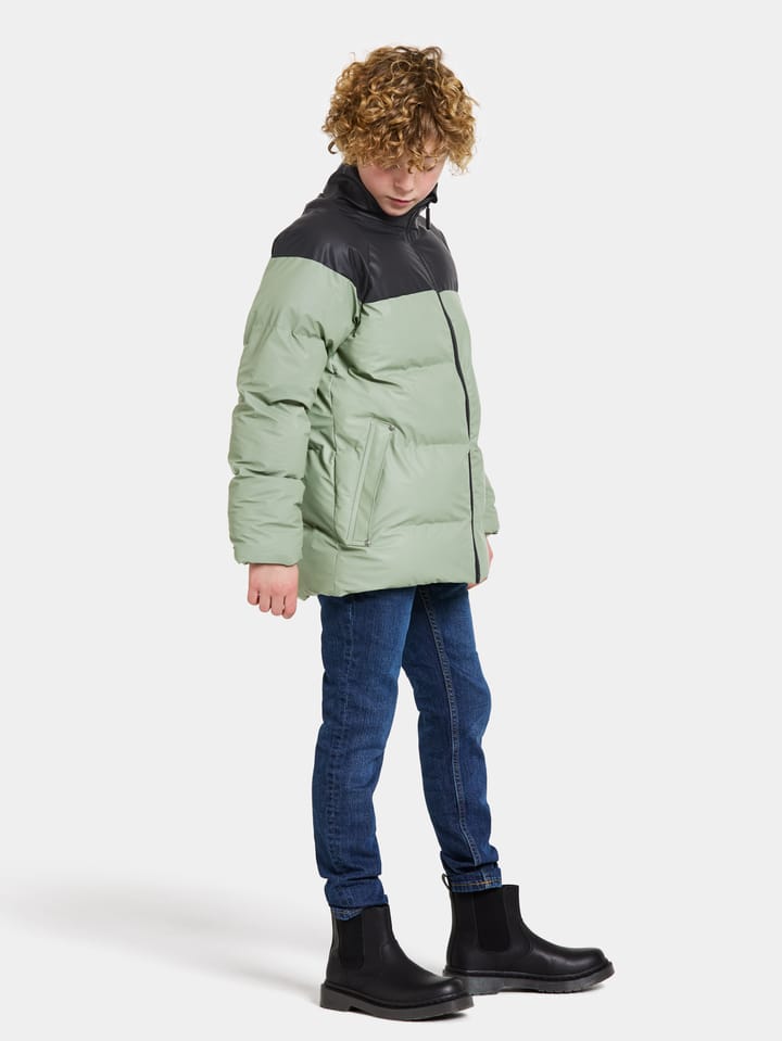 Didriksons Kids' Mega Galon Jacket Light Moss Didriksons