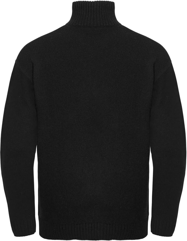 Gridarmor Men's Snøkrystall Solid Half Zip Ullgenser Black Beauty Gridarmor