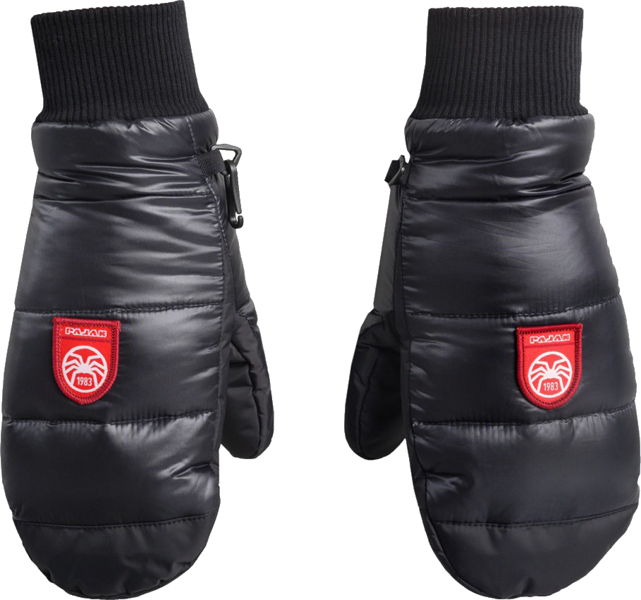 Pajak Unisex Down Mittens Black