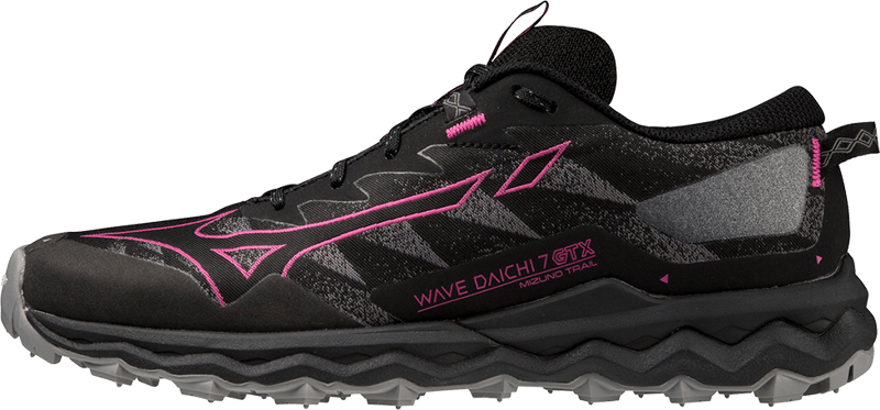 Mizuno Women's Wave Daichi 7 Gore-Tex Black/FFedora/QShade 