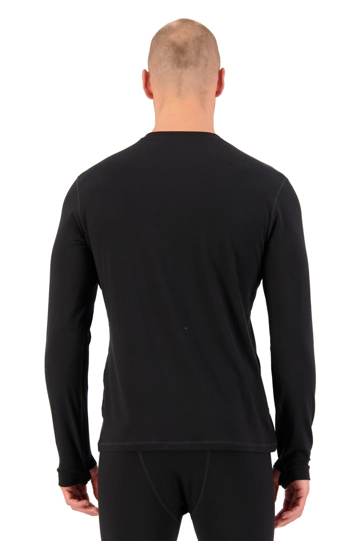 Mons Royale Men's Cascade Merino Flex 200 Long Sleeve Black Mons Royale