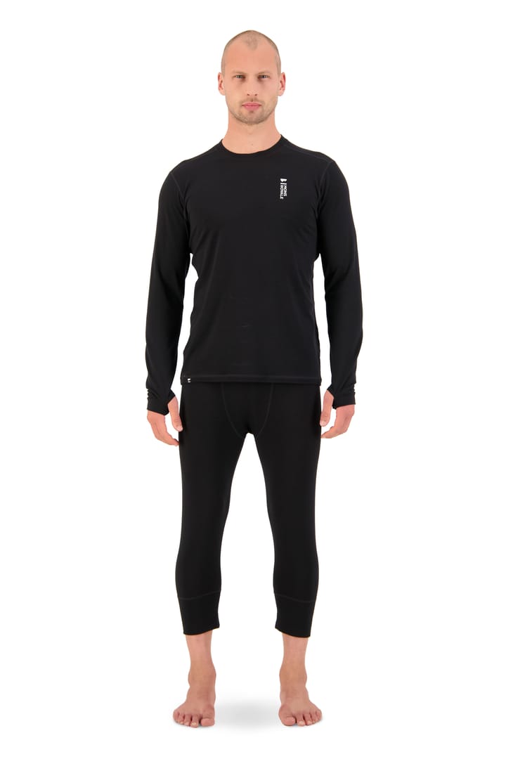 Mons Royale Men's Cascade Merino Flex 200 Long Sleeve Black Mons Royale