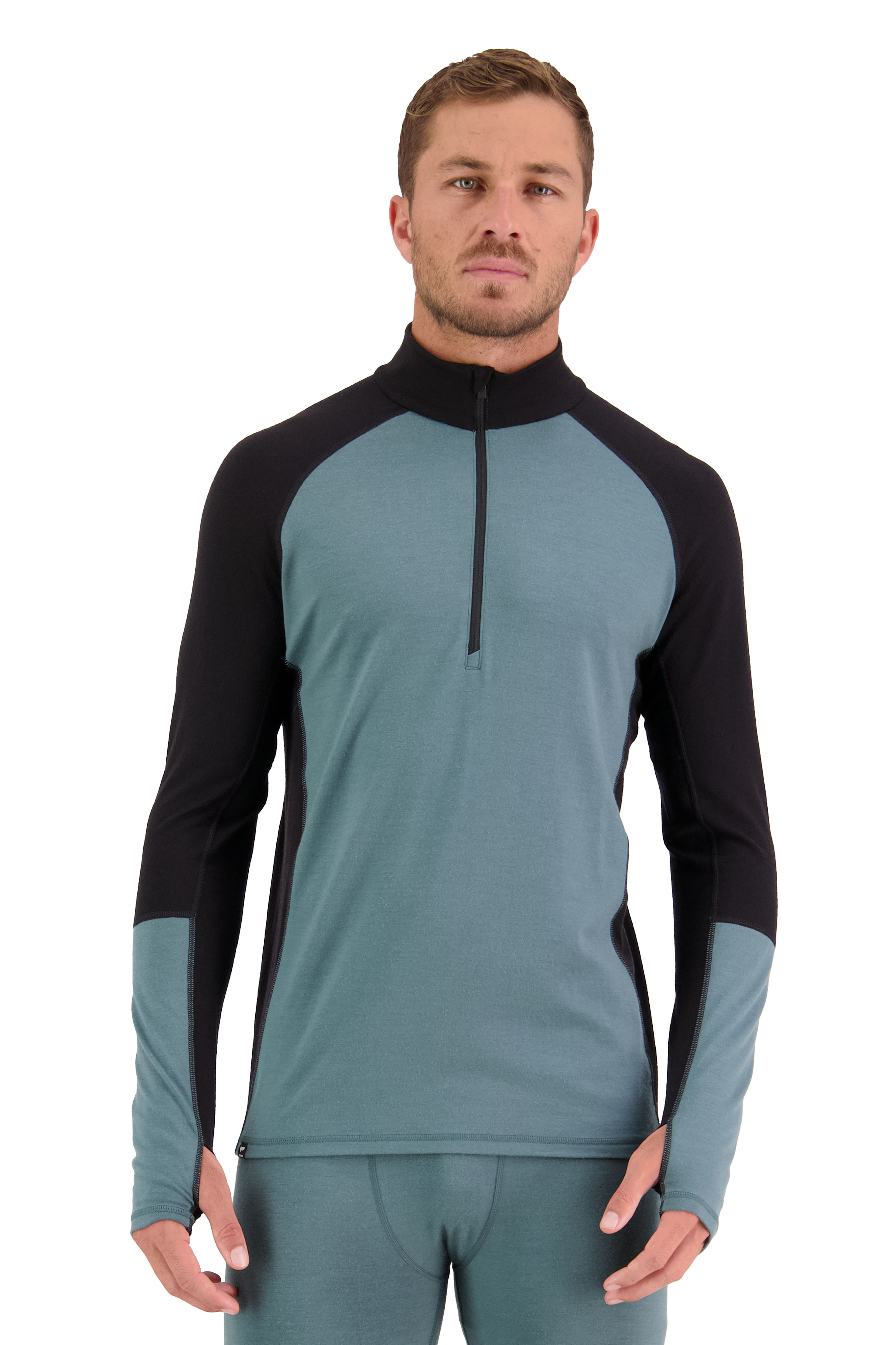 Men's Olympus Half Zip Black / 9 Iron, Buy Men's Olympus Half Zip Black /  9 Iron here