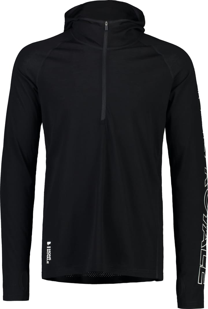 Mons Royale Men's Temple Tech Hood Black Mons Royale