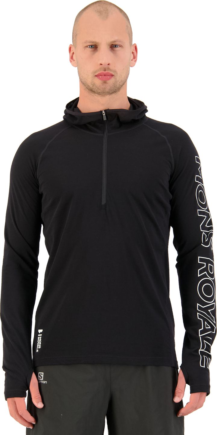 Mons Royale Men's Temple Tech Hood Black Mons Royale