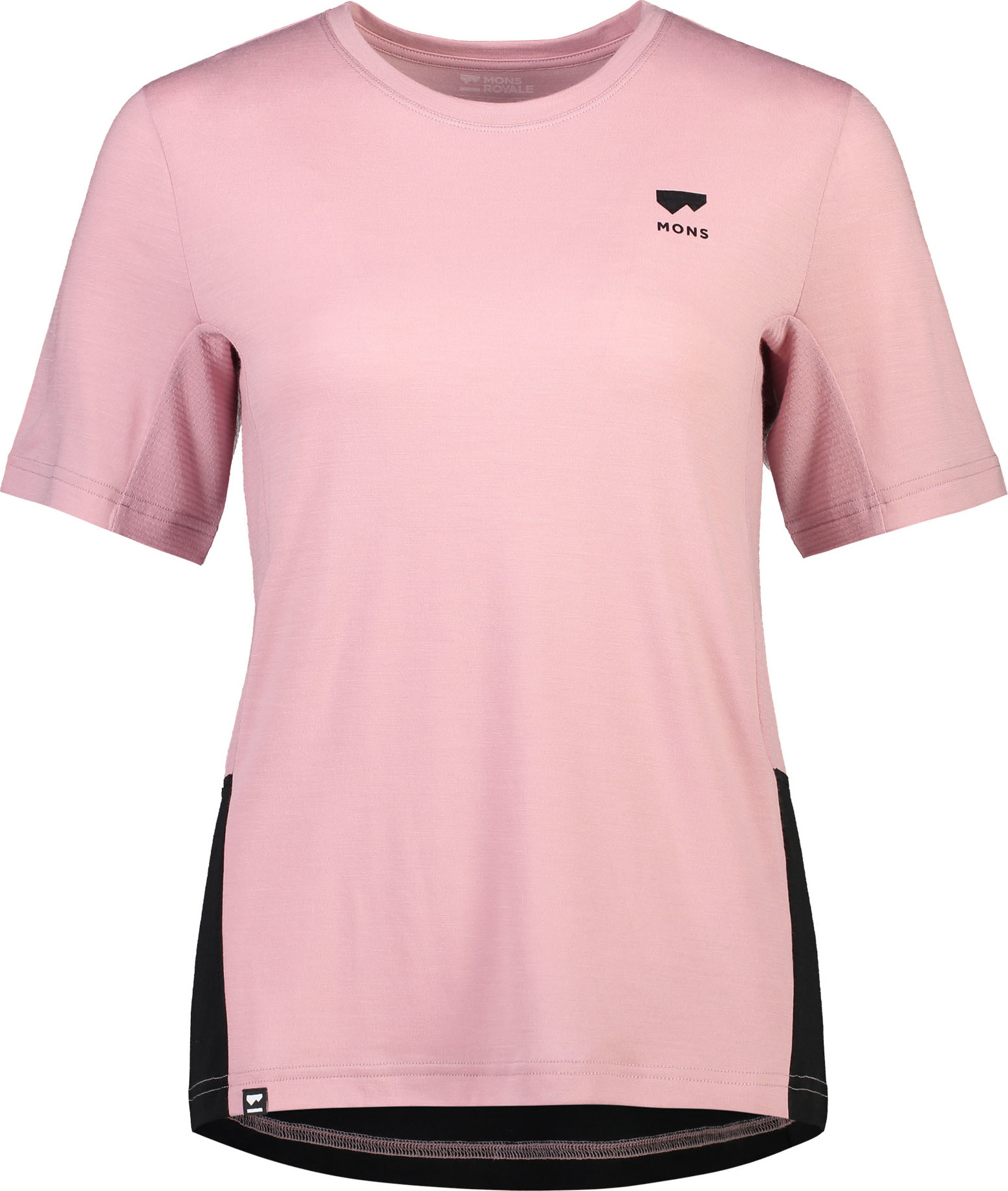 Mons Royale Women’s Tarn Merino Shift Tee (2022) Black Candy