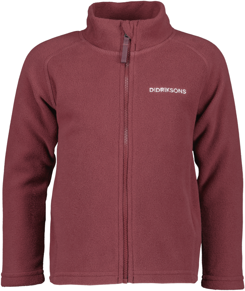 Didriksons Kids’ Monte Full Zip 10 Rusty Wine