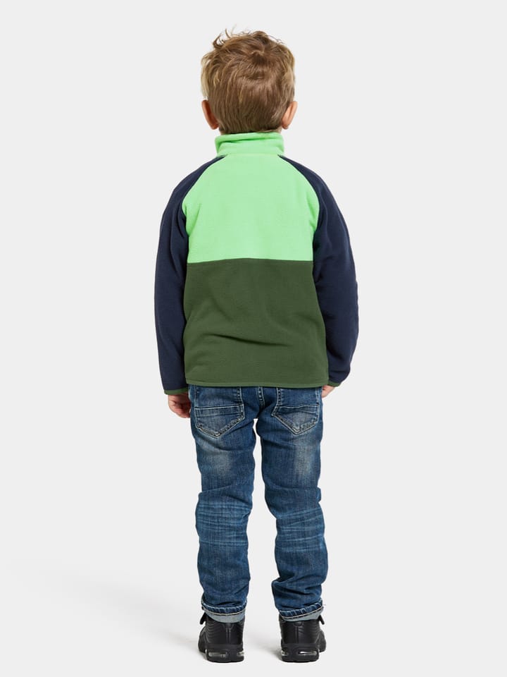 Didriksons Kids' Monte Half Button 4 Pine Green Didriksons