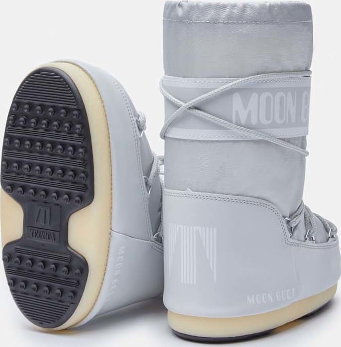 Moon Boot Kids' Icon Nylon Glacier Gray Moon Boot