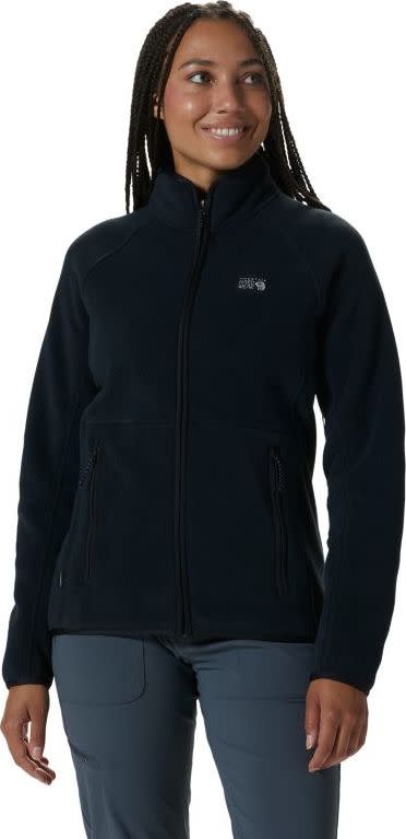 Women’s Polartec Double Brushed Full Zip Jacket BLACK