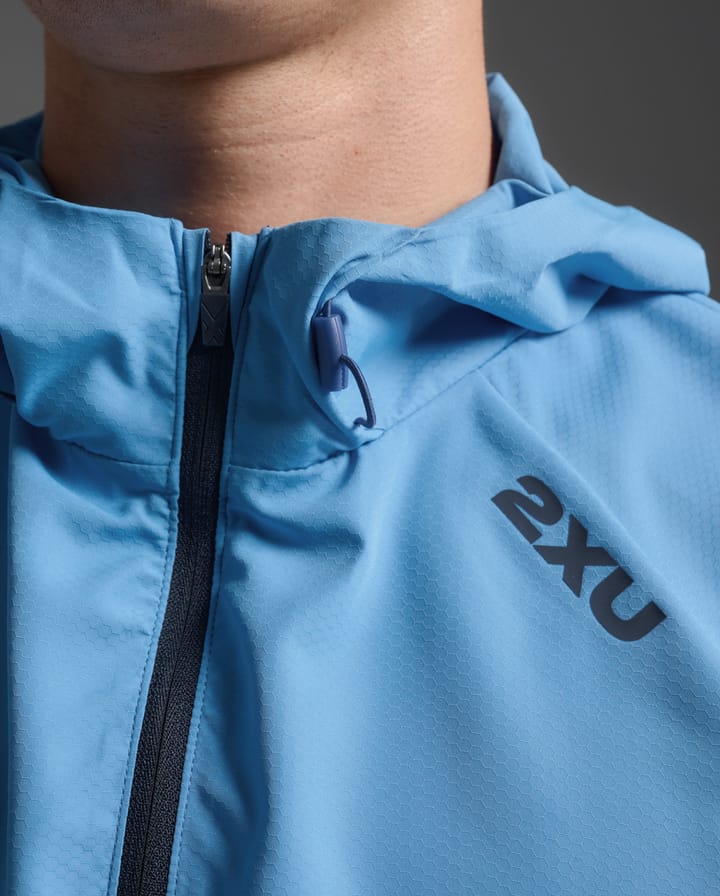 2XU Aero Hex Windbreaker Azure Blue/midnight 2XU